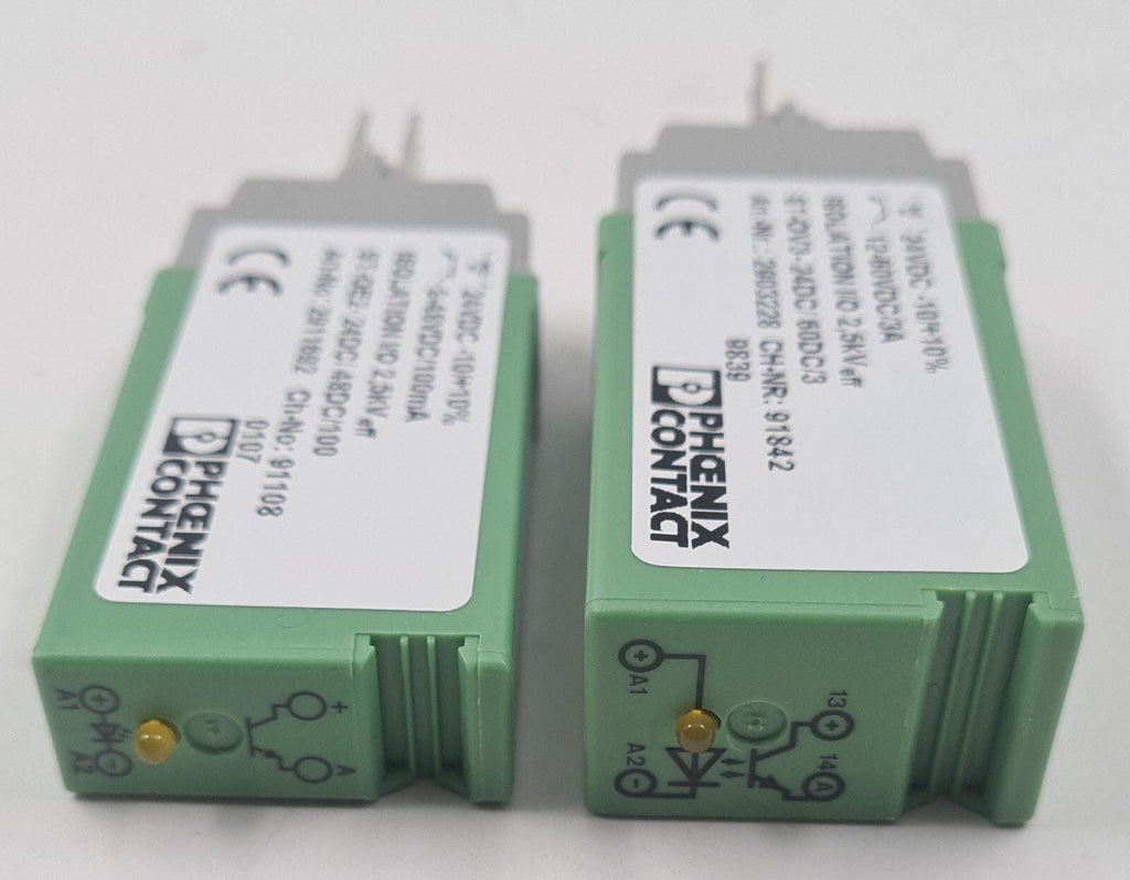 PHOENIX CONTACT 2903228 ST-OV3 & 2911692 ST-OE2 ISOLATION I/O Solid State Relay