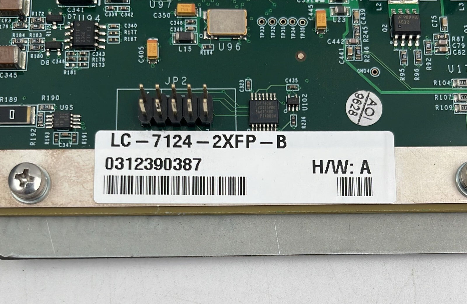 Telco System LC-7124-2XFP-B T-Metro Plug-in Line Card