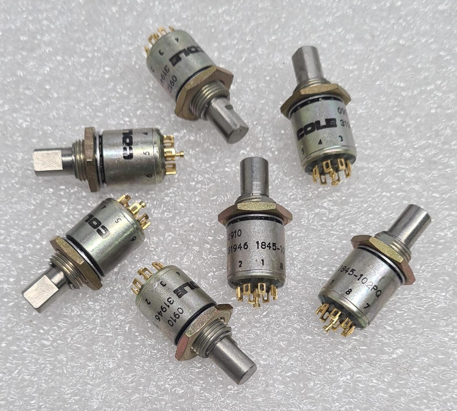 [LOT OF 7] NEW - COLE 31946 1845-102PQ Enclosed Rotary Switch