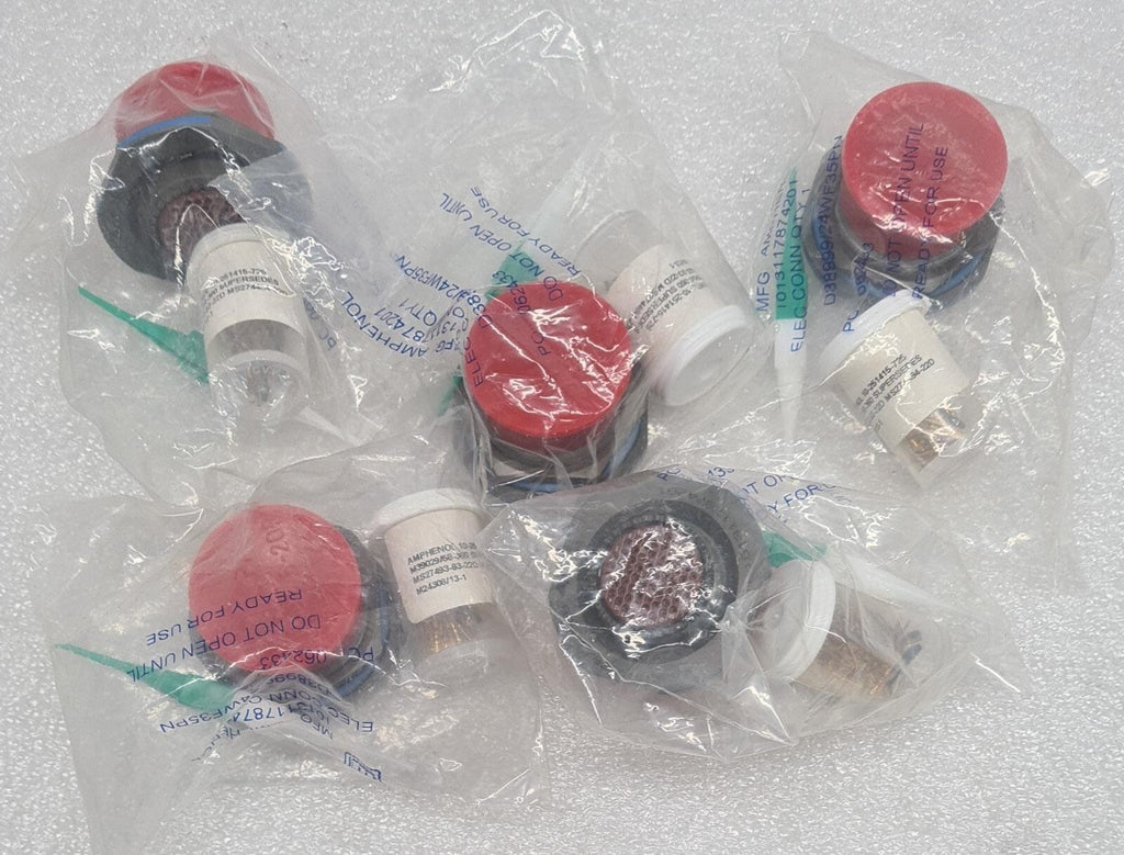 [LOT 5] NEW SEALED - Amphenol D38999/24WF35PN Circular MIL Spec Connector
