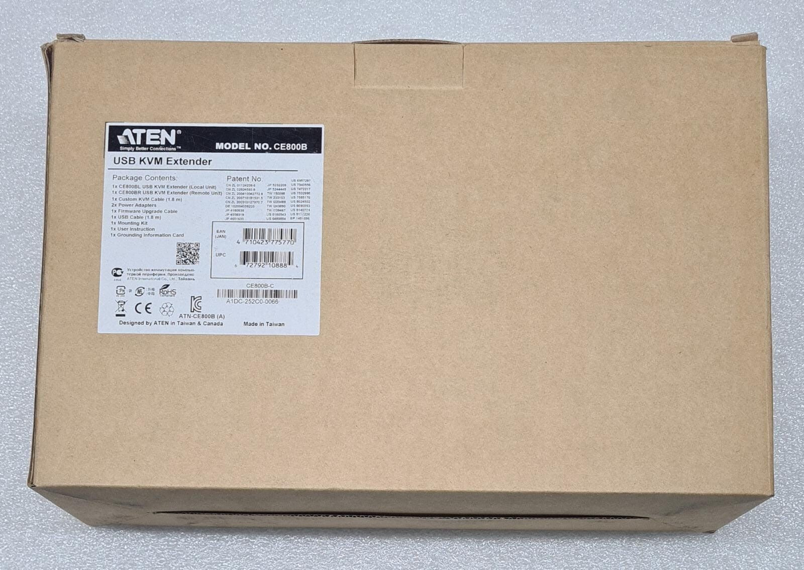 ATEN USB KVM Extender CE800B-C VGA/Audio Dual Console operation Kit