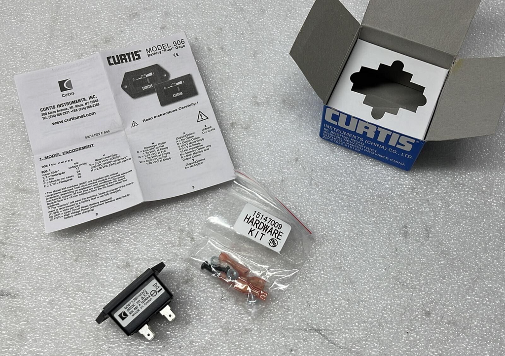 CURTIS MODEL 906 BATTERY FUEL GAUGE P/N 906T12BNMAO