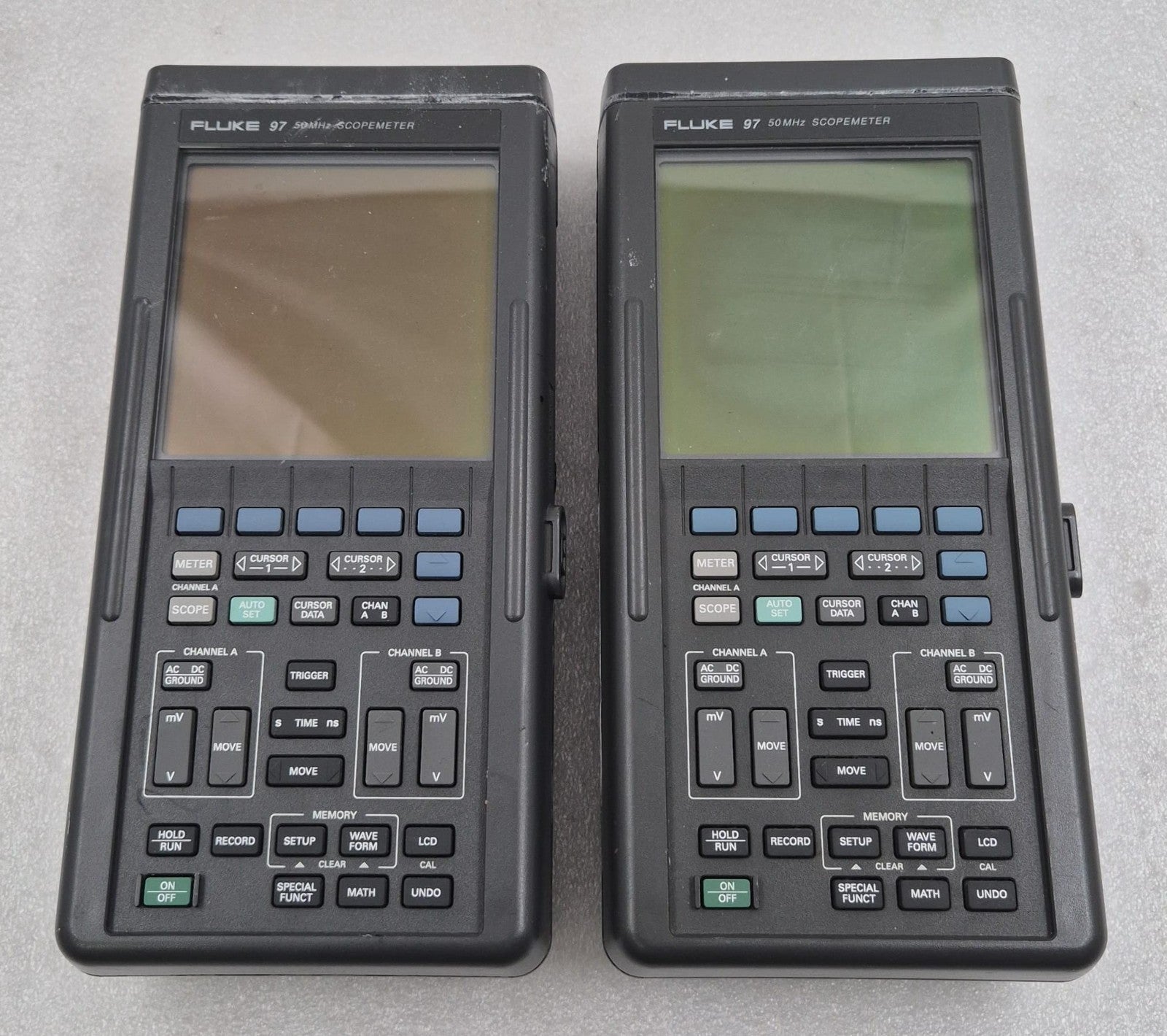 [LOT 2 PCS] PHILIPS FLUKE 97 50MHz SCOPEMETER 9444 000 97958 **FOR PARTS**