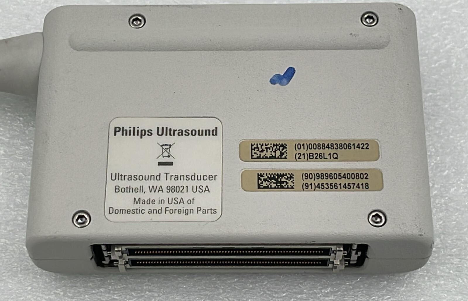 PHILIPS X5-1 ULTRASOUND Transducer Connector Only **AS IS