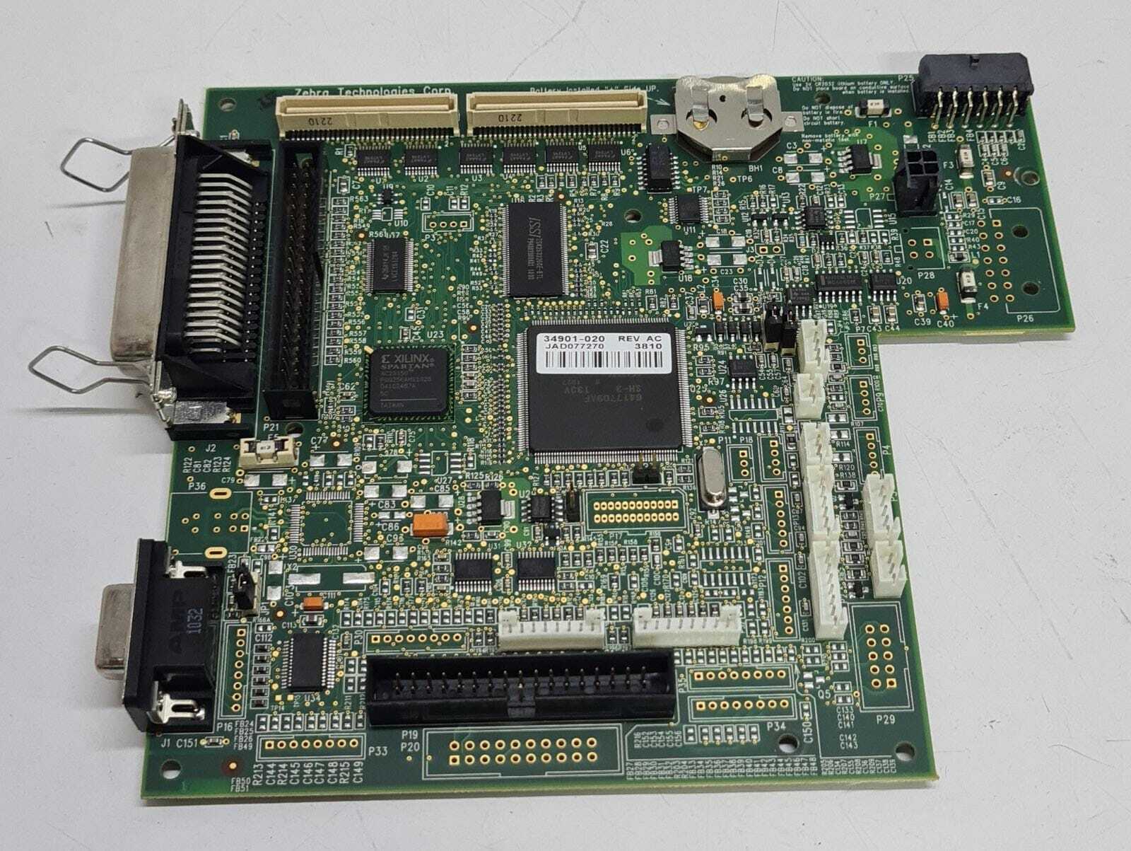 Zebra Technologies 34901-020 Rev AC Main Logic Board For 105SL Label Printer