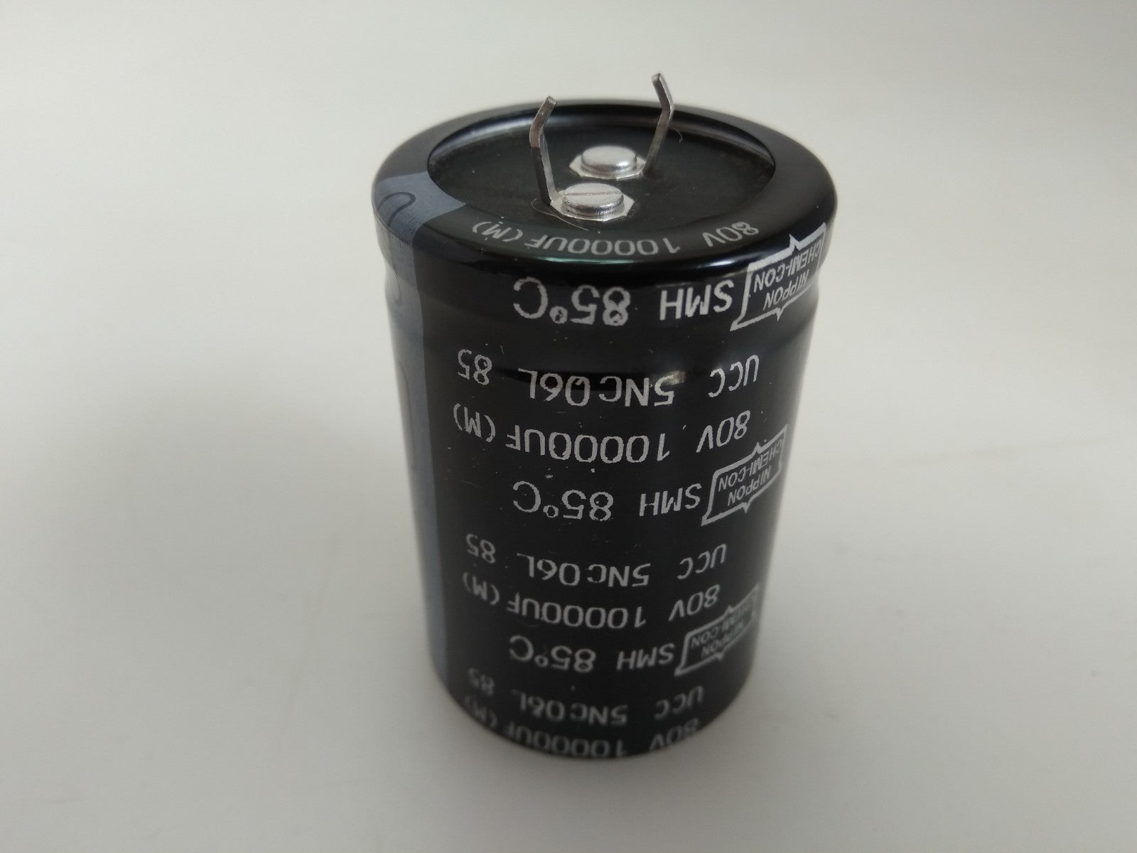 [lot Of 10] Nippon Chemi Con Aluminum Electrolytic Capacitors Smh80vn 10000 35f