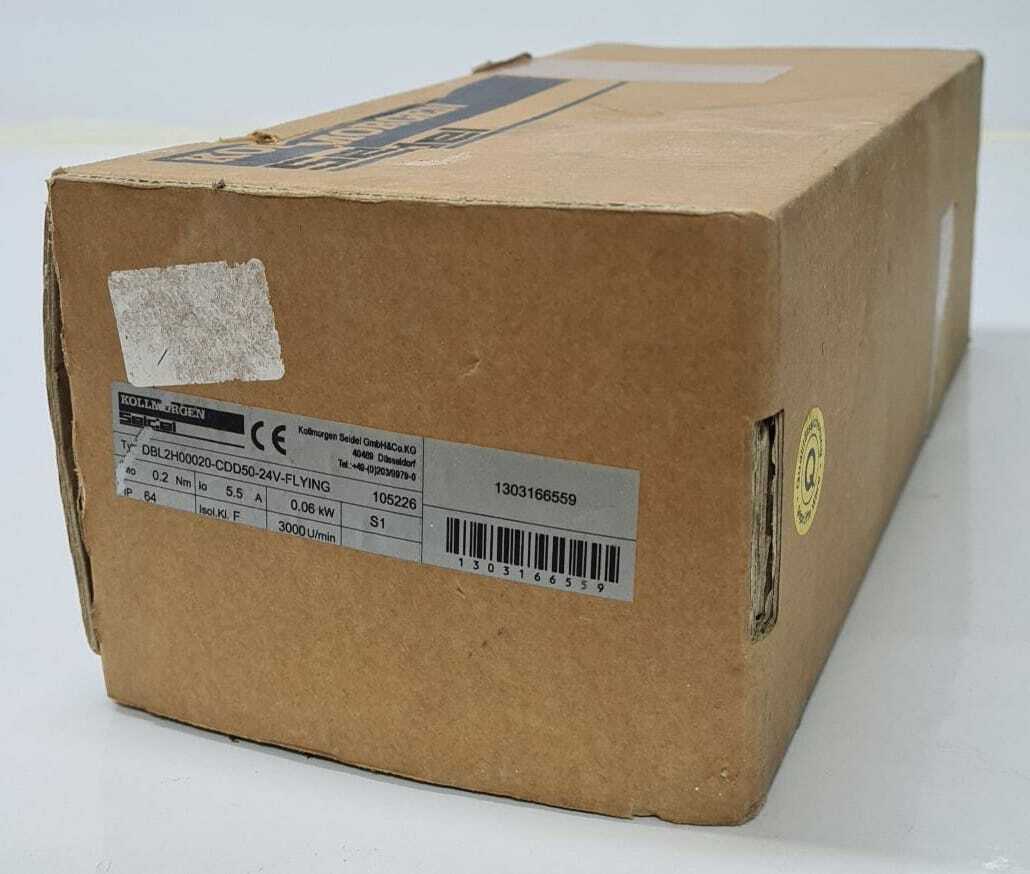 KOLLMORGEN SEIDEL SERVO MOTOR DBL2H00020-CDD50-24V-FLYING 5.5A 0.06 kW
