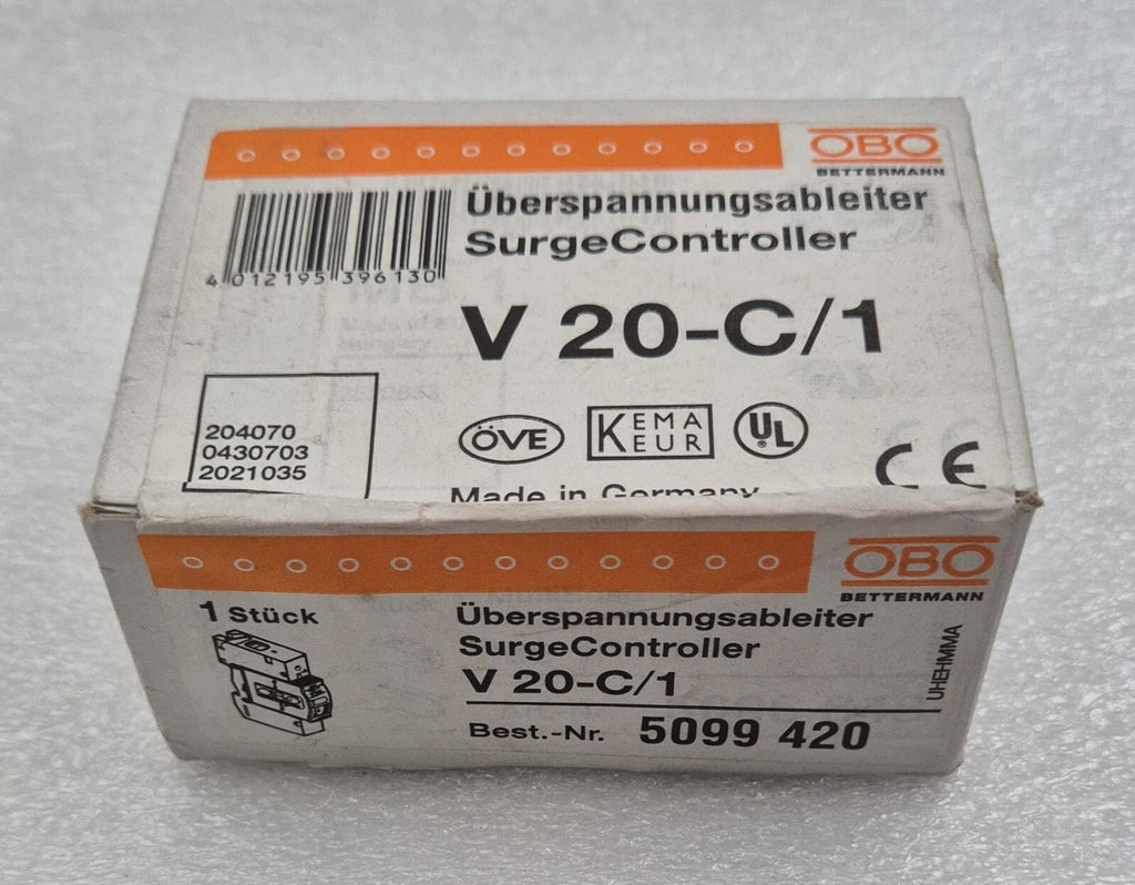 NEW SEALED - OBO BETTERMANN V20-C/1 Surge Controller 5099-420