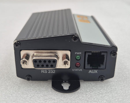 GateTel EZ-10 RS-232 and Ethernet ports close-up