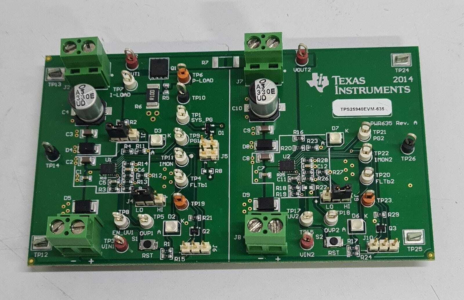 TEXAS INSTRUMENTS TPS25940EVM-635 PWR635-001 Evaluation Board