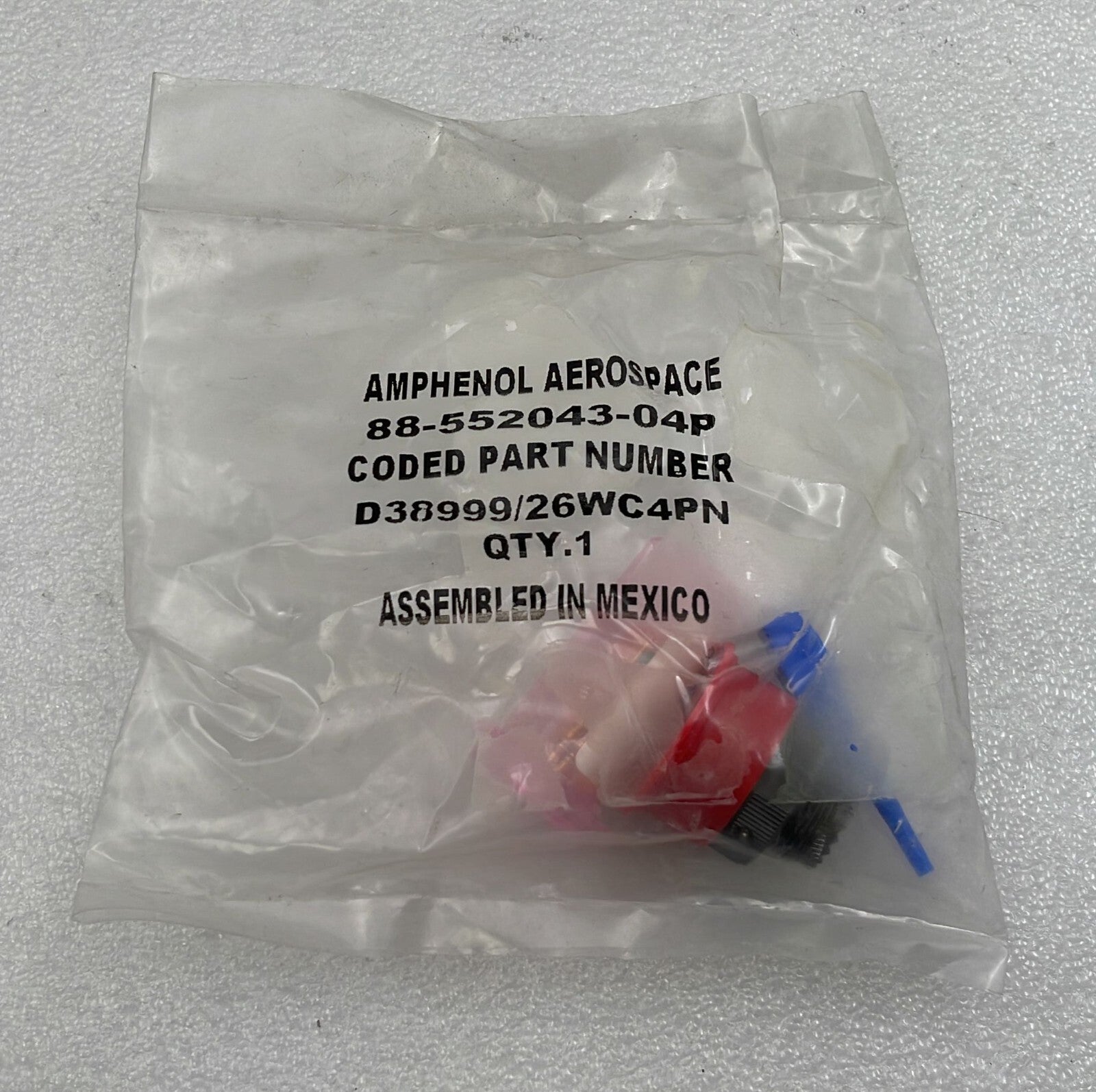 [LOT 7 PCS] Amphenol D38999/26WC4PN Circular MIL Spec Connector