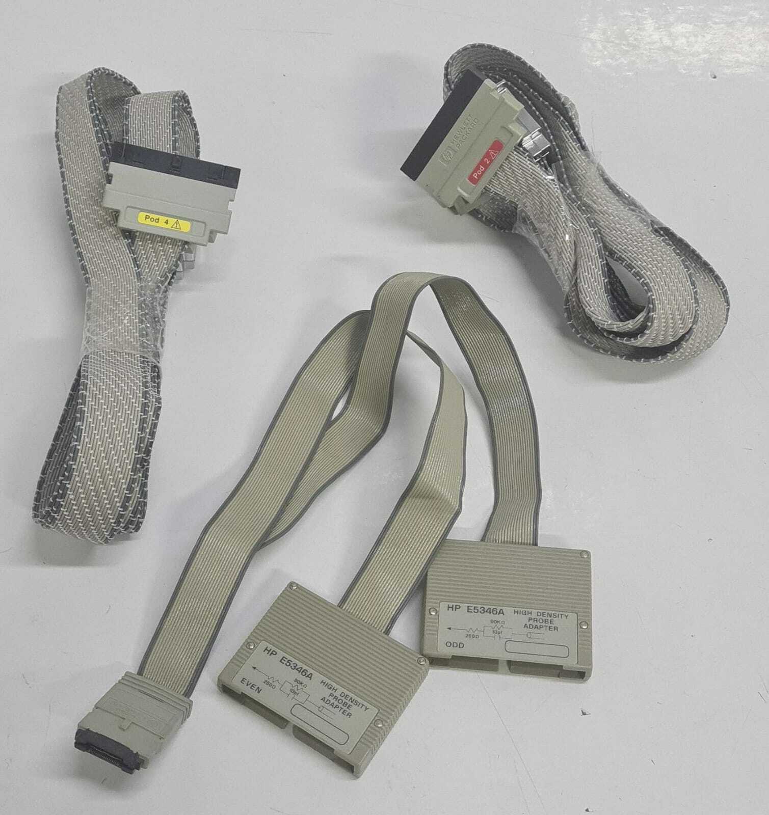 HP / Agilent E5346A High Density Probe Adapter W/ Cables POD 1/ 2 & 3/ 4 - KIT