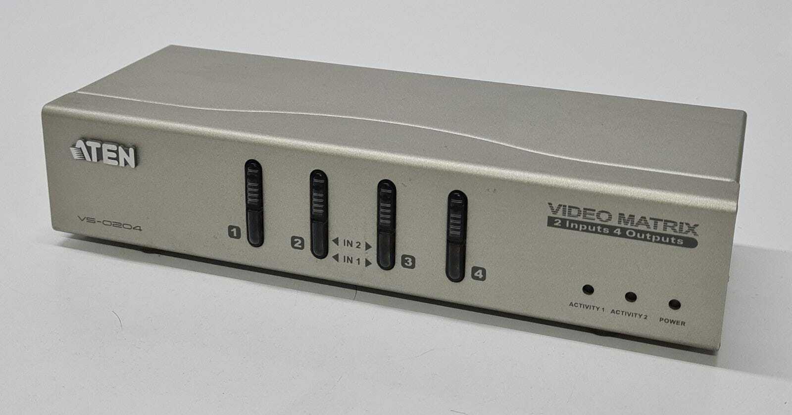 ATEN VS- 0204 Video Matrix 2 Inputs 4 Outputs Switch VGA / SVGA Audio VanCryst