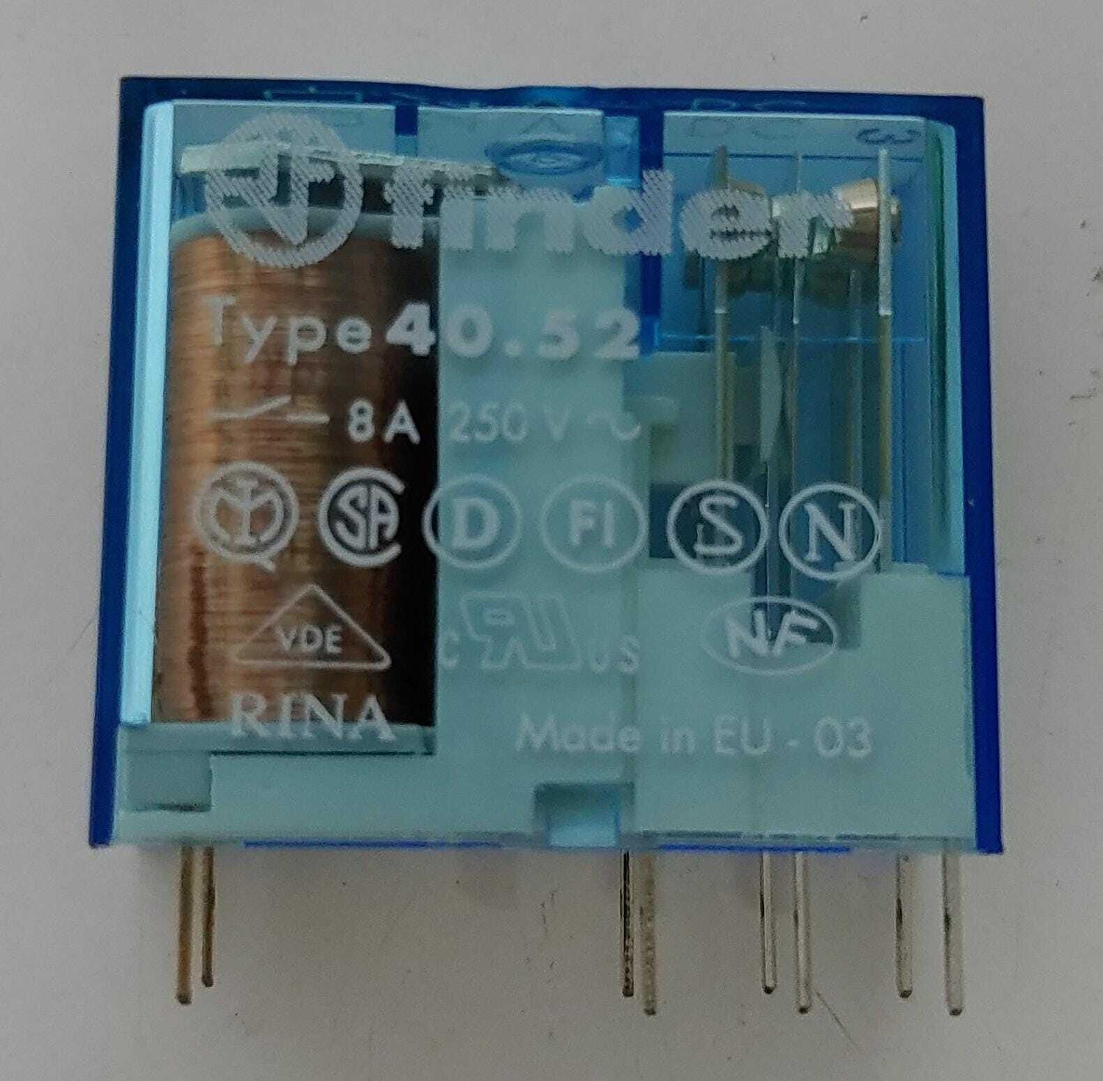 [LOT OF 30] FINDER RELAY TYPE 40.52 8A 250V 24VDC 8-PIN