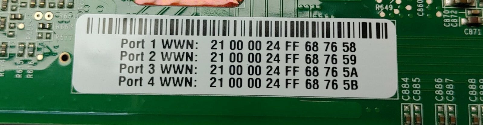 QLogic QLE2564 Quad Port FC HBA PCI-E 4 Port + 4x 8Gb Transceivers Fiber Channel