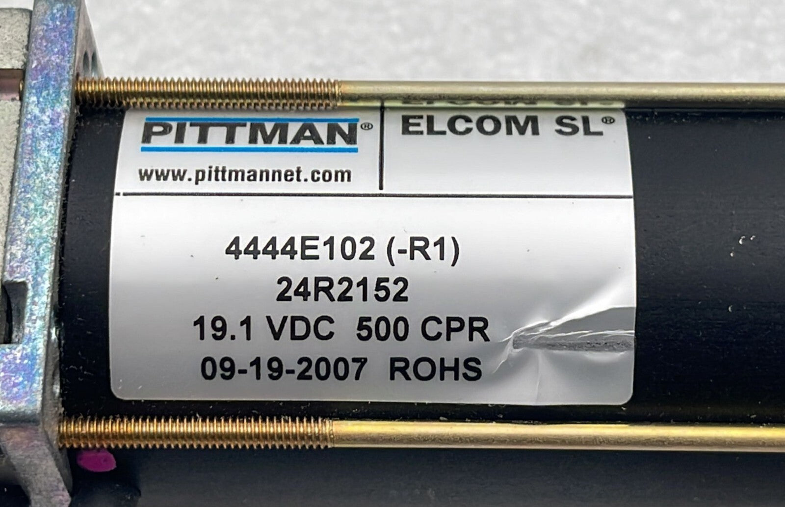 Pittman Elcom SL 4444E102 Motor 24R2152 19.1 VDC 500 CPR
