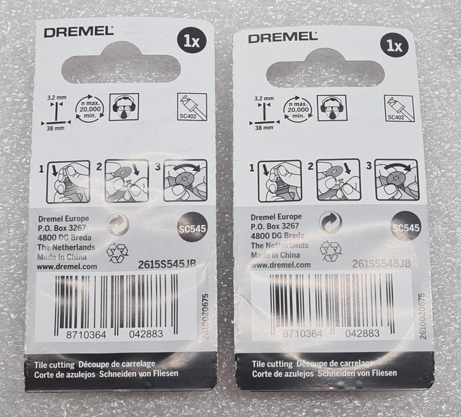 Dremel EZ SC545 SpeedClic diamond cutting wheel 2615S545JB lot of 2