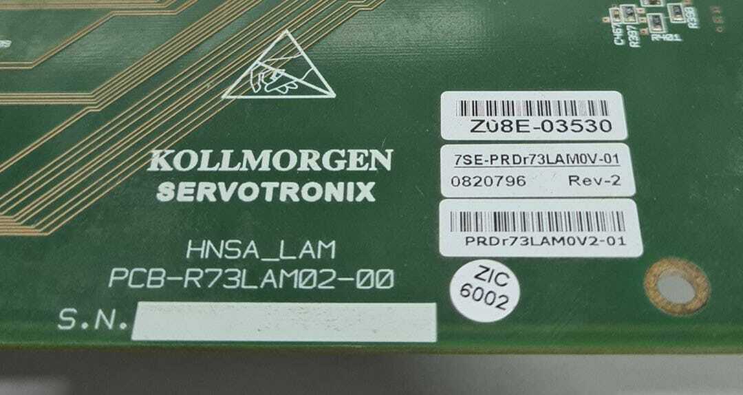 SERVOTRONIX KOLLMORGEN HNSA_LAM Board PRDr73LAM0V-01 Rev. 2