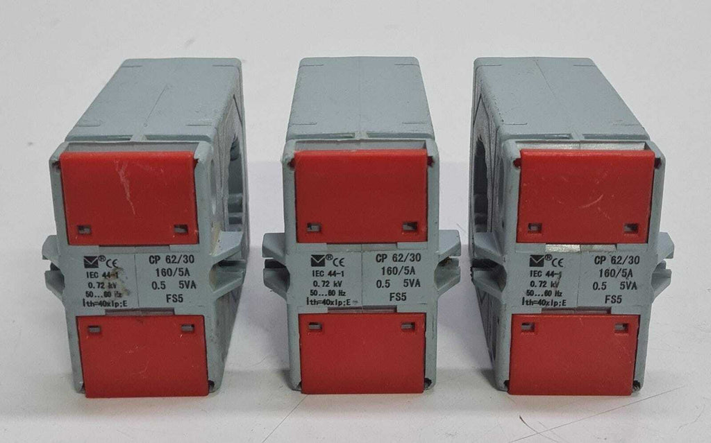 [LOT OF 3] Current Transformer IEC 44-1 CP62/30 5VA 160/5A 0.72 kV 50...60Hz