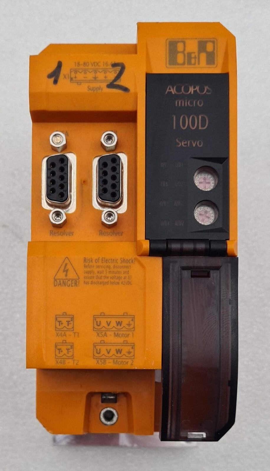 B&R Automation ACOPOS Micro 100D Servo Drive 80VD100PD.C022-01 Rev. F0