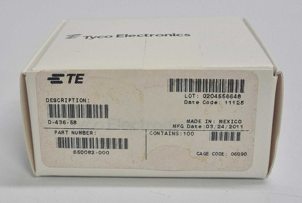 NEW Pack 100 Units - TE Tyco Electronics D-436-58 650082-000 CONN INLINE CRIMP