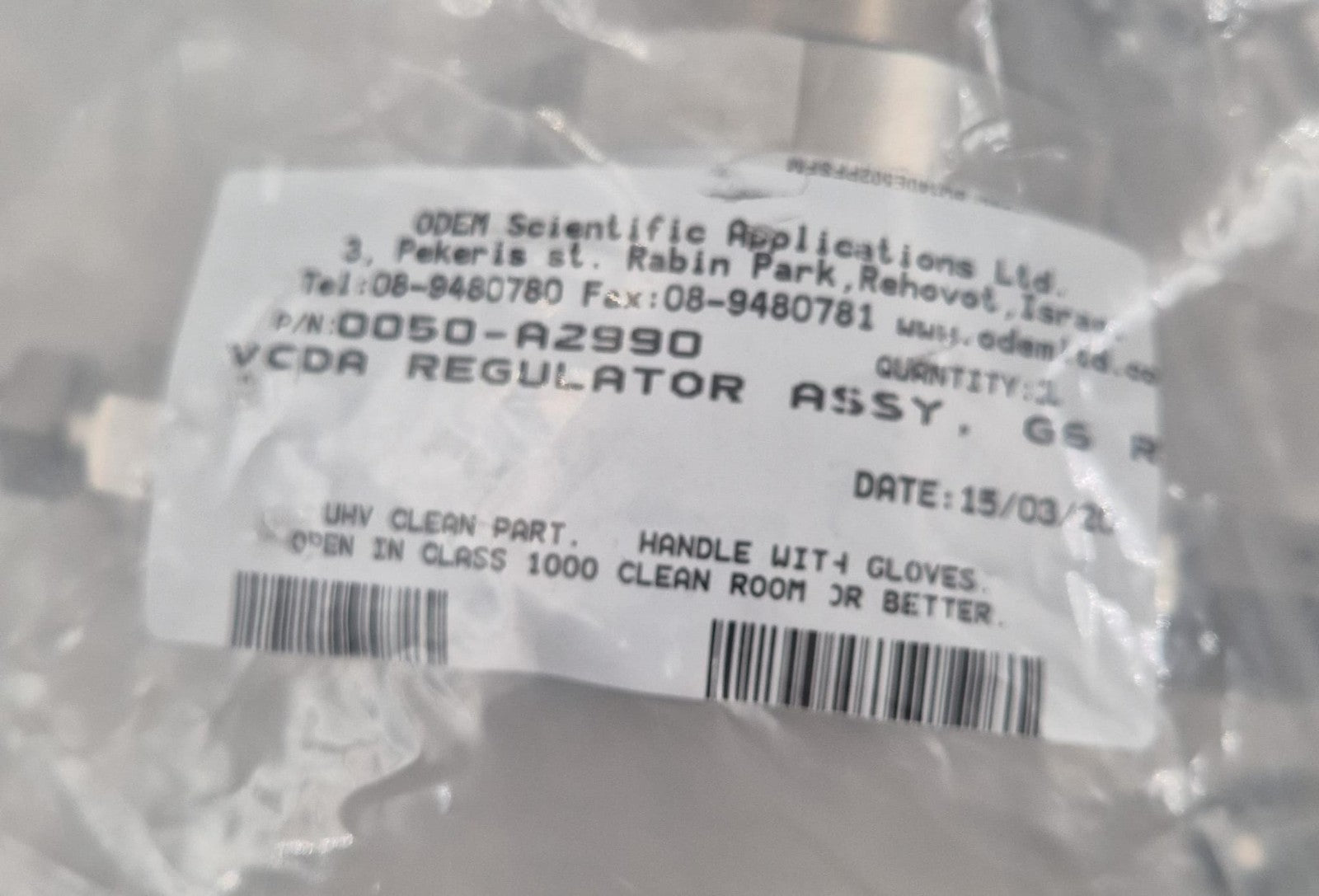 Parker Veriflo Valve W/ Swagelok PGU-50-P100 & BROOKS GFD01G5DSM SolidSense ASSY