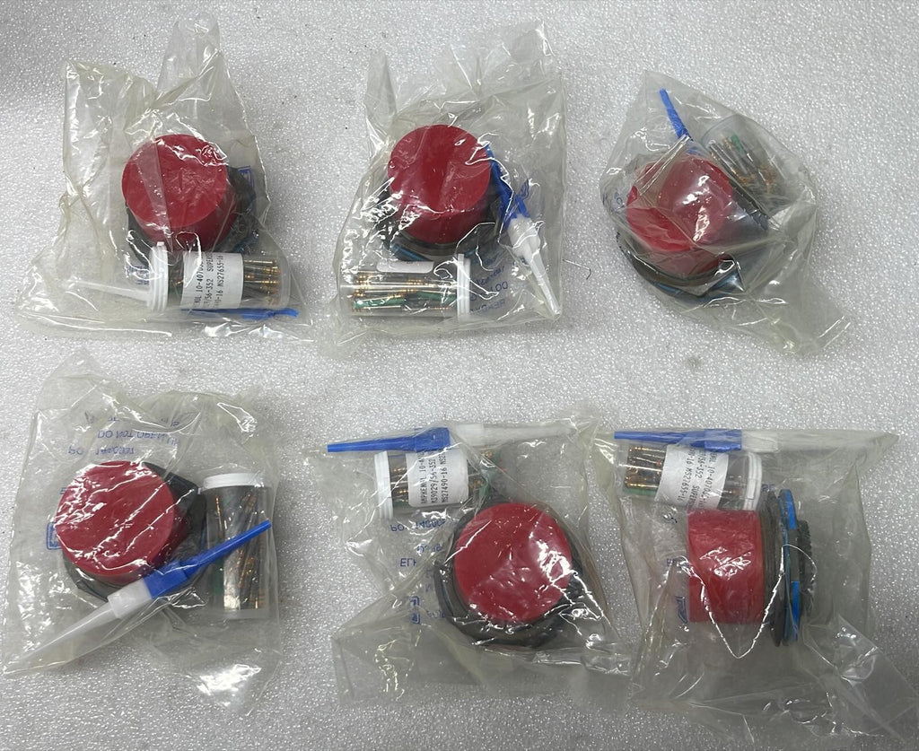 [LOT OF 6] NEW SEALED- AMPHENOL D38999/24WJ29SN Circular MIL Spec Connector