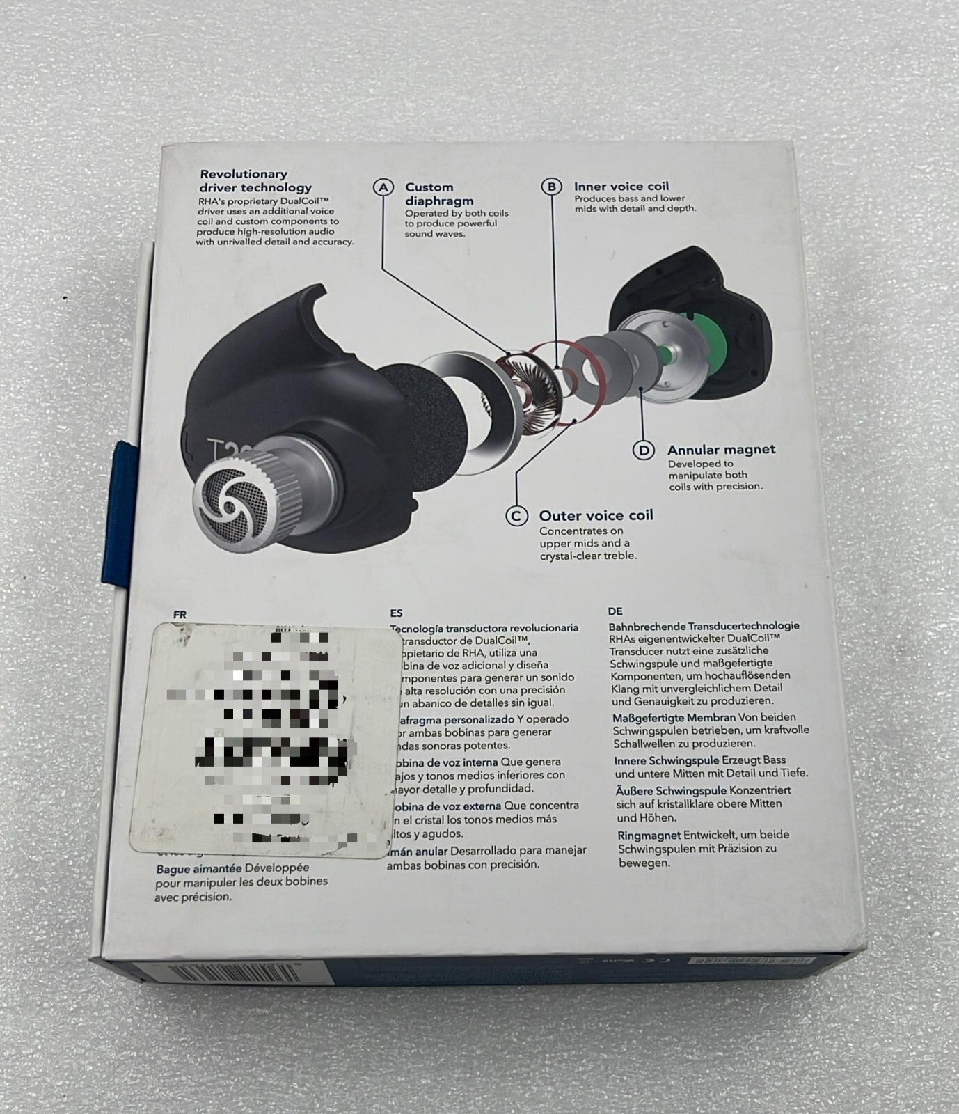 NEW** RHA T20i Fidelity Noise Isolating In-Ear Headphone