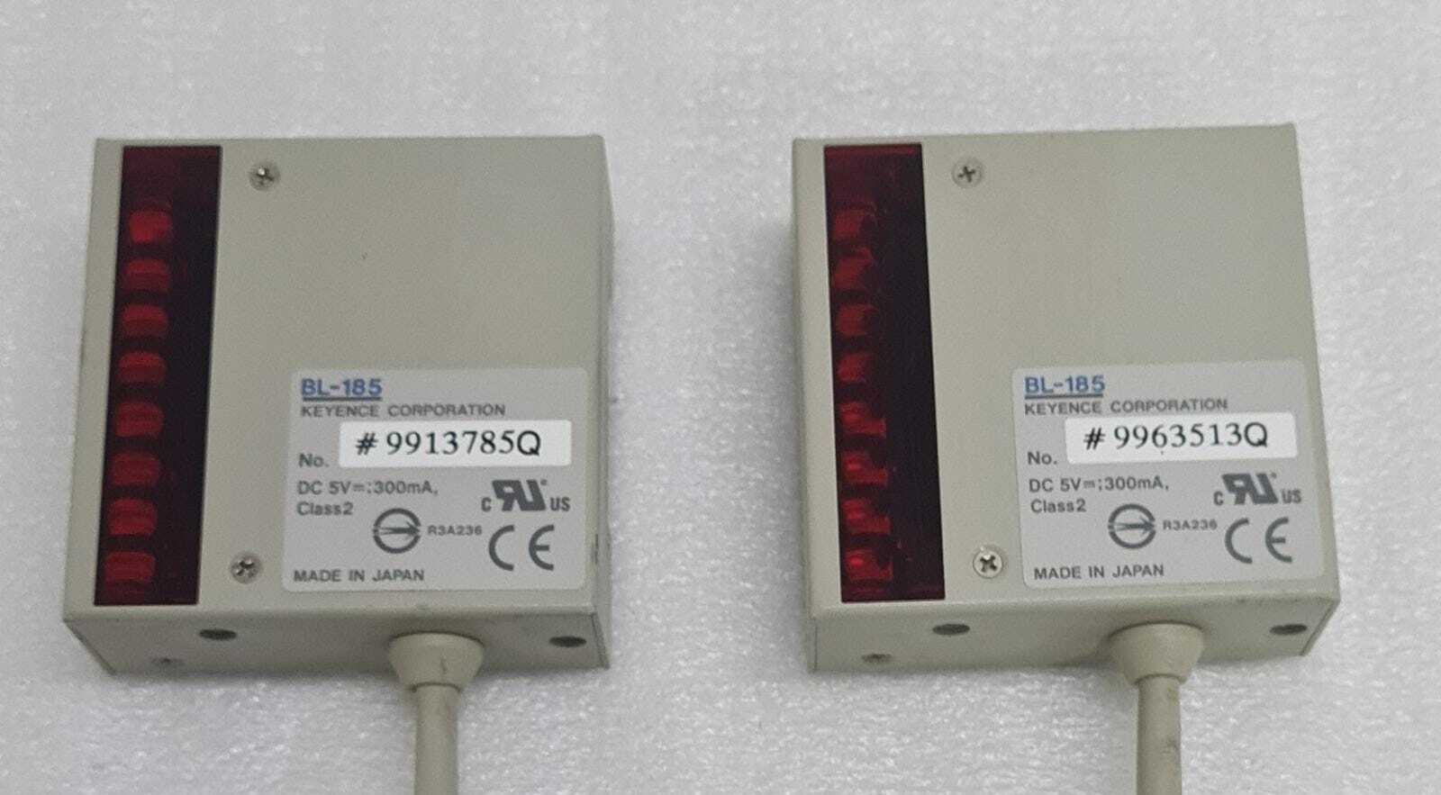 [LOT OF 6] Keyence Barcode Reader Scanner Sensor BL-185 DC 5V 300mA Class 2