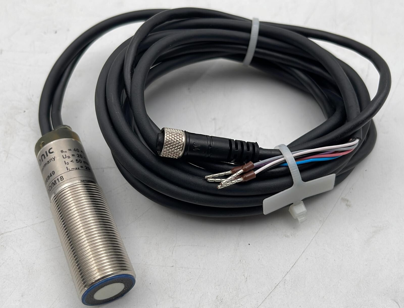 MICROSONIC ESP-4 Empf 3CDD M18 Ultrasonic Sensor