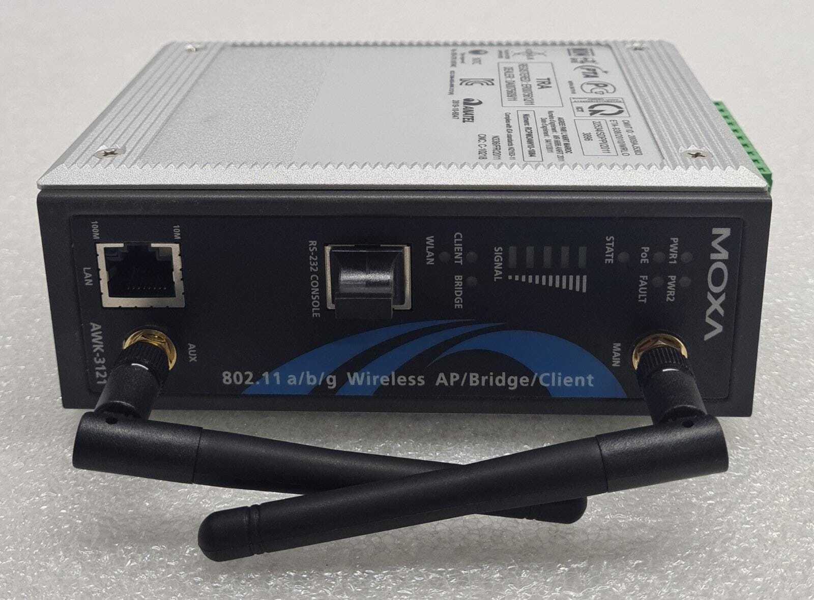 MOXA AWK-3121-KM industrial wireless AP bridge client with dual antennas