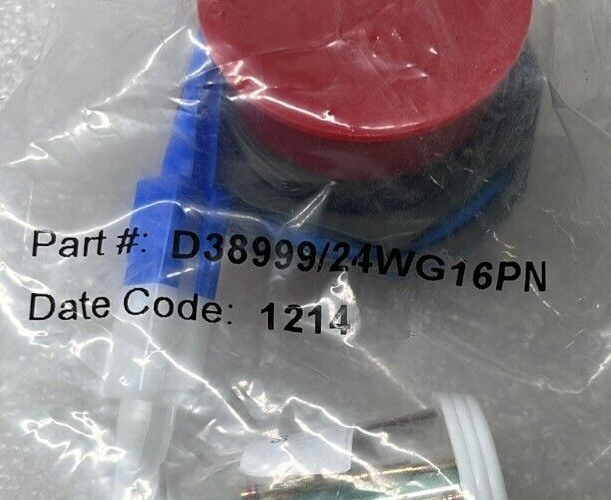 [LOT OF 5] NEW Sealed - Amphenol D38999/24WG16PN Circular Mil Spec Connector