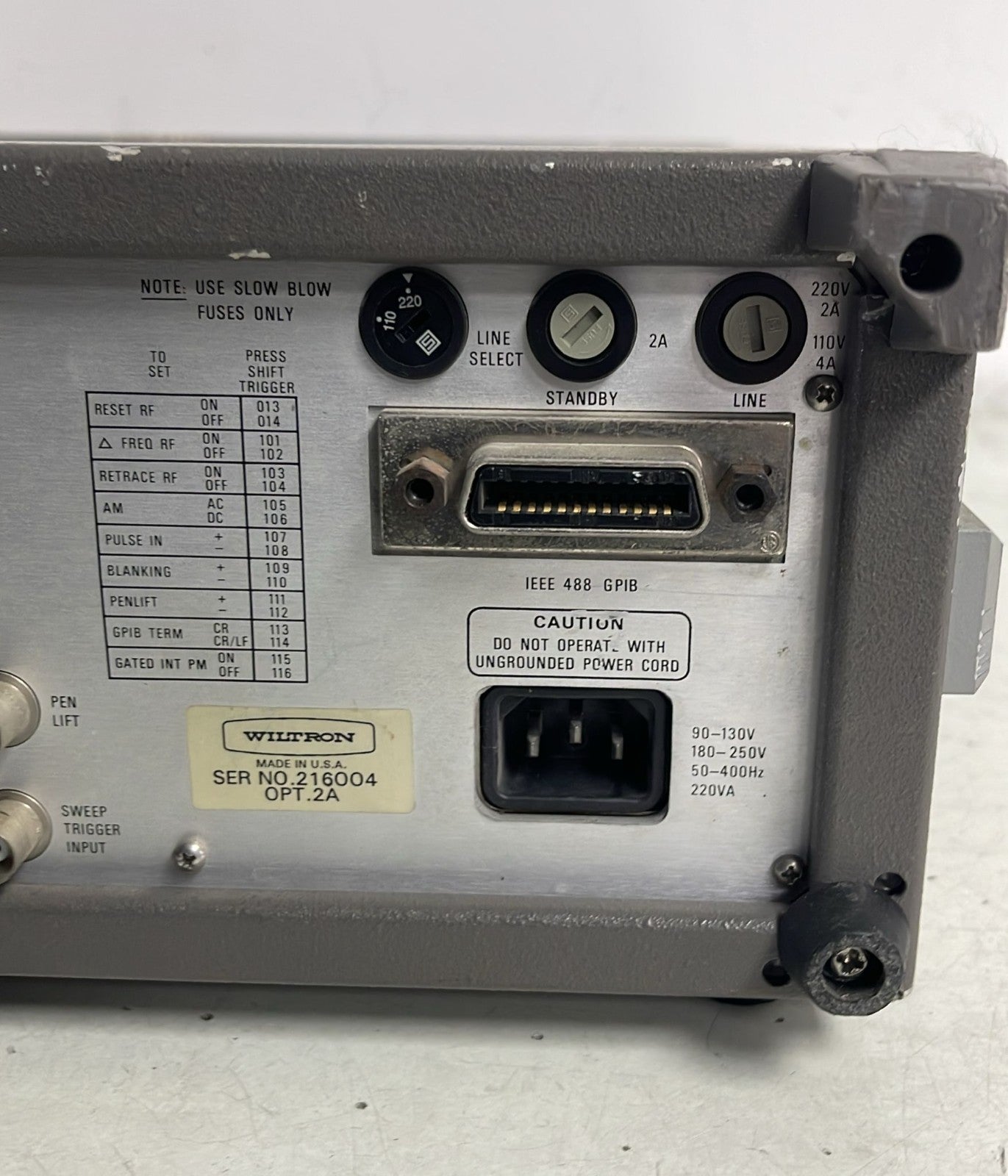 Wiltron Model 6747B Swept Frequency Synthesizer 10MHz 20GHz