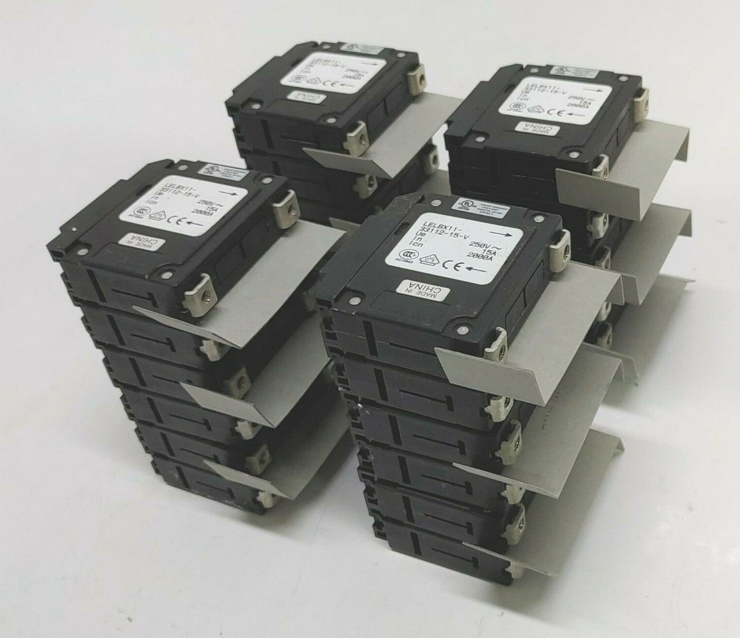 [LOT 12 PCS] Airpax SP Circuit Breaker LELBX11-33112-15-V 250V Load 0539
