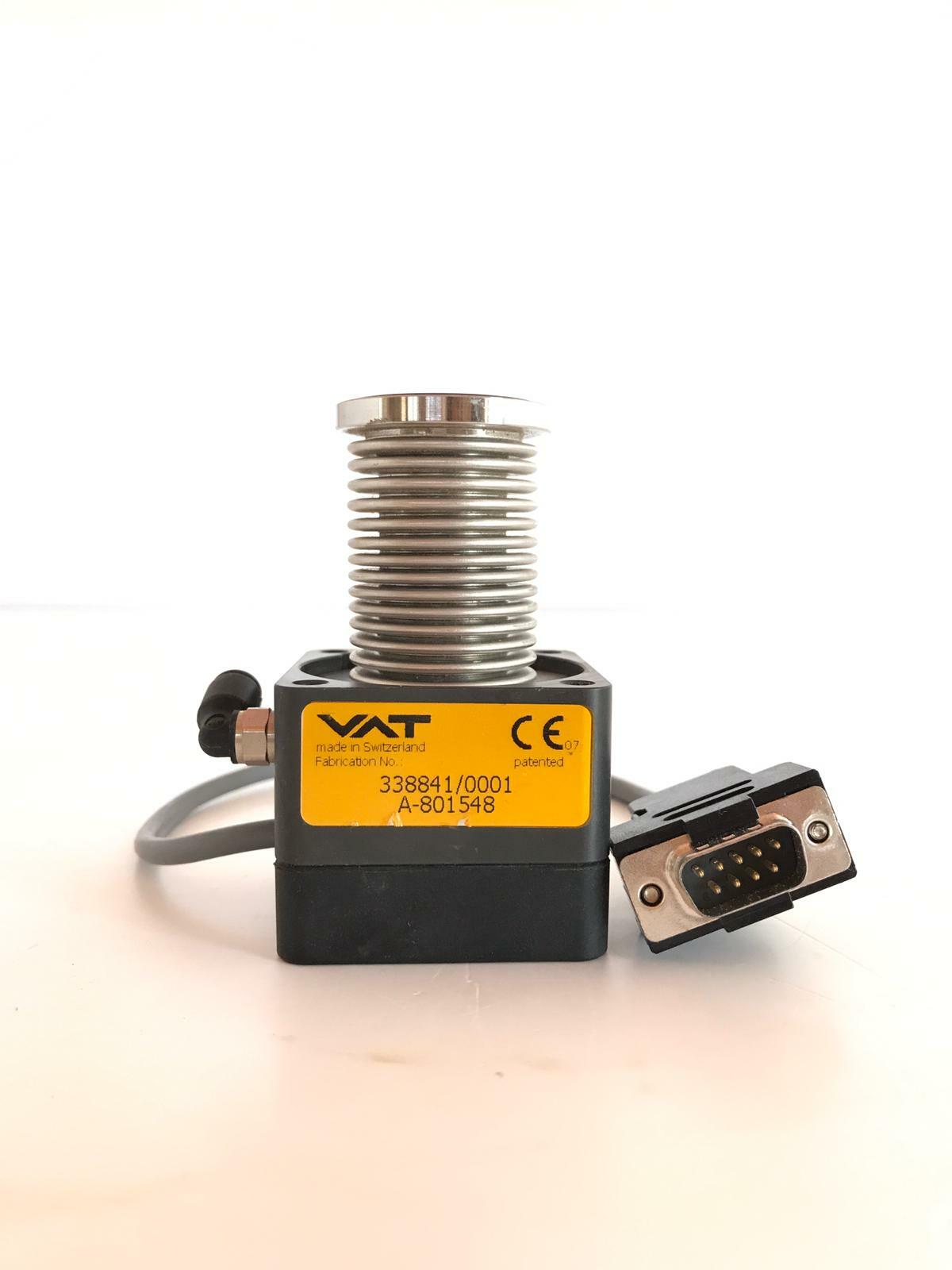 Vat Valve 338841/0001 With Pneumatic Nc Actuator And 9 Way D Sub Plug Connector