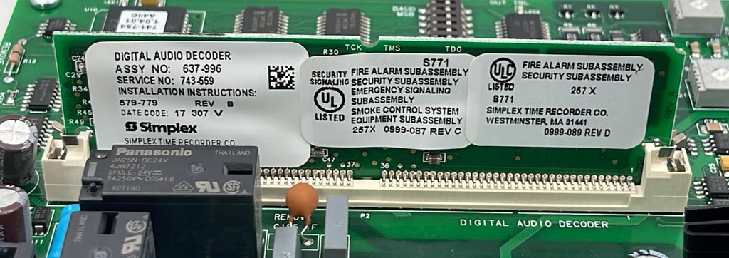 Simplex 4100 100W NAC Amplifier 4100-1333 4100-1339
