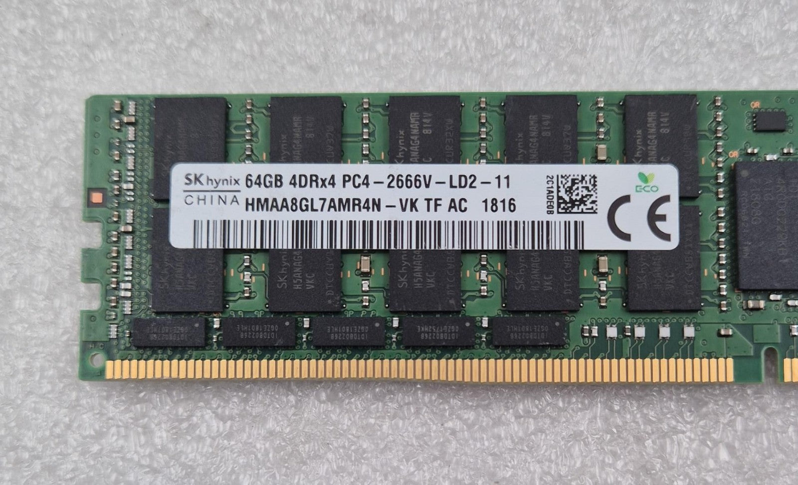 SK Hynix 64GB 4DRx4 PC4-2666V HMAA8GL7AMR4N-VK Server Memory RAM HPE 840759-091