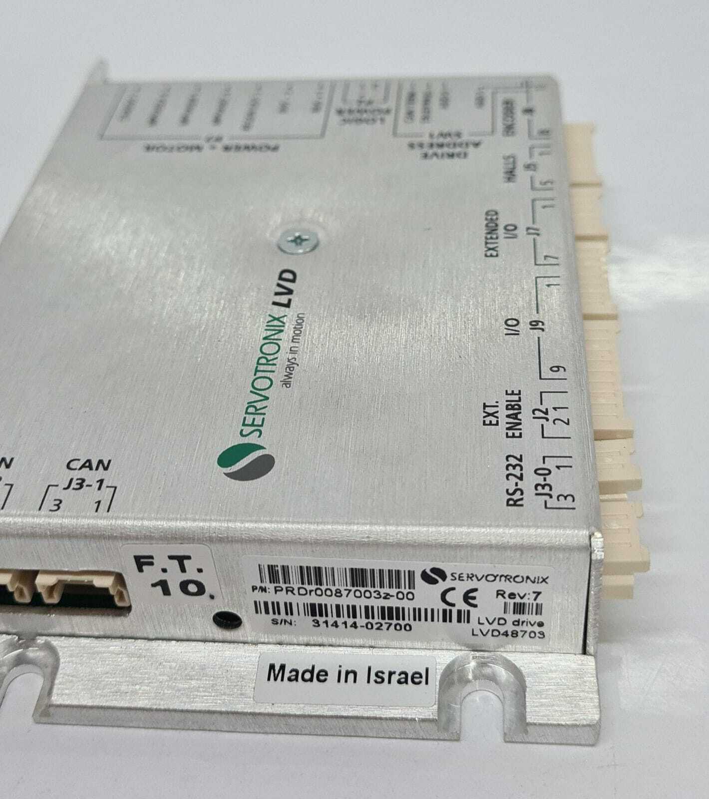 Servotronix Kollmorgen LVD Drive LVD48703 PRDr0087003z-00 Rev 7