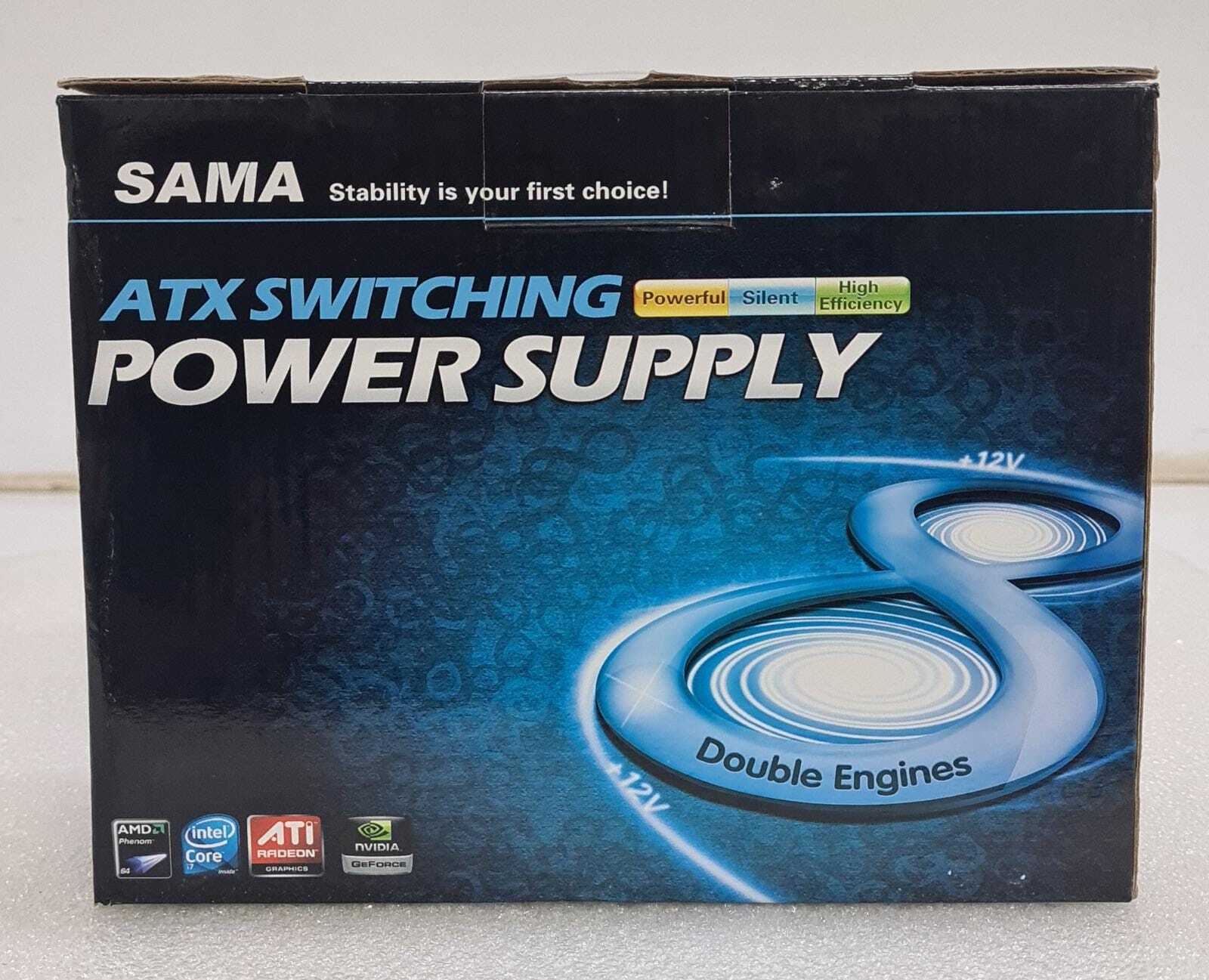 NEW - ATX SWITCHING POWER SUPPLY SAMA ATX-500W 12CM FAN