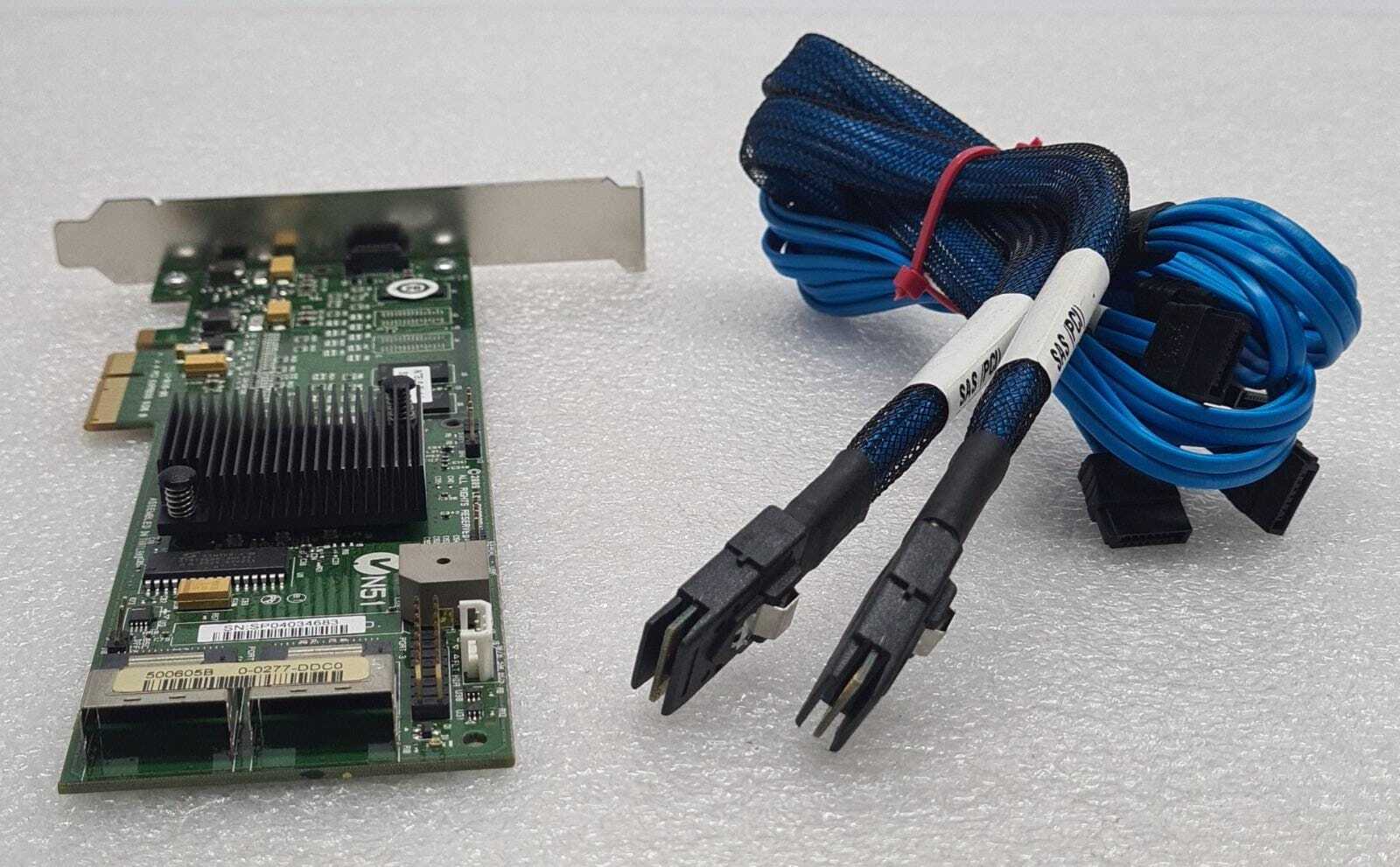 LSI L1-01116-05 500605B 8Port PCI Express SAS RAID Controller Card W/ D33289-003