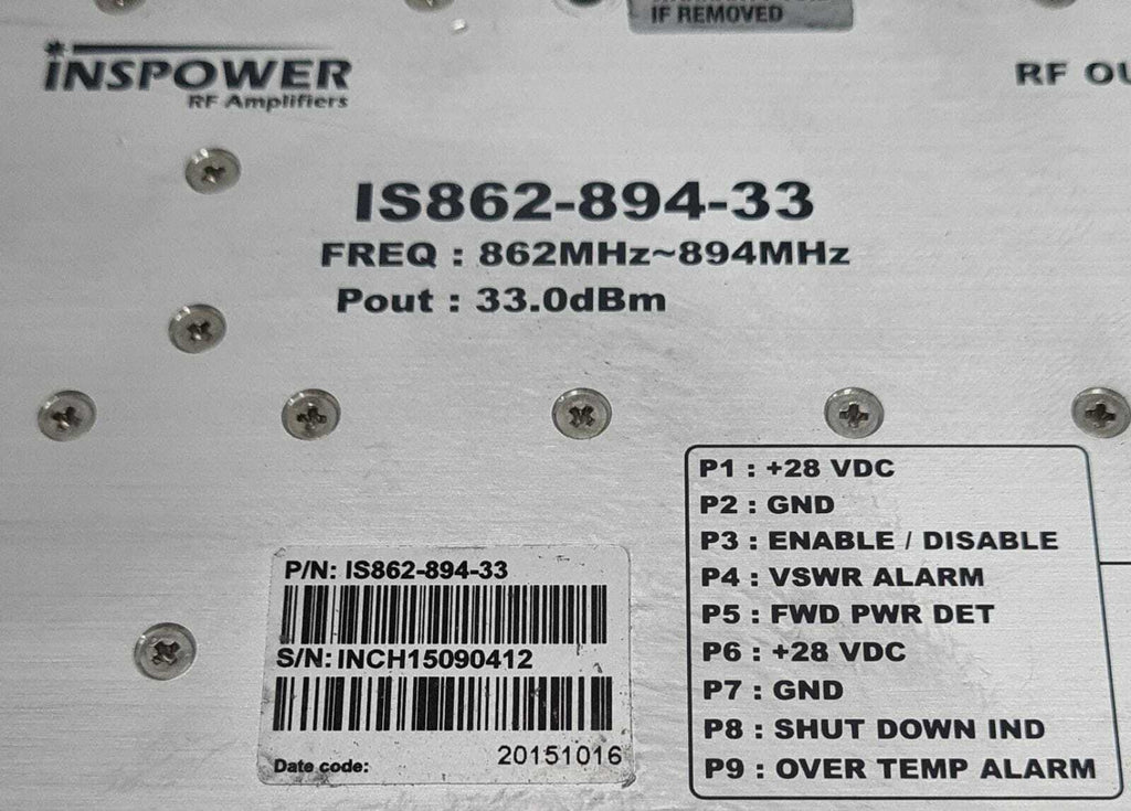 INSPOWER RF Amplifiers IS862-894-33 CELL