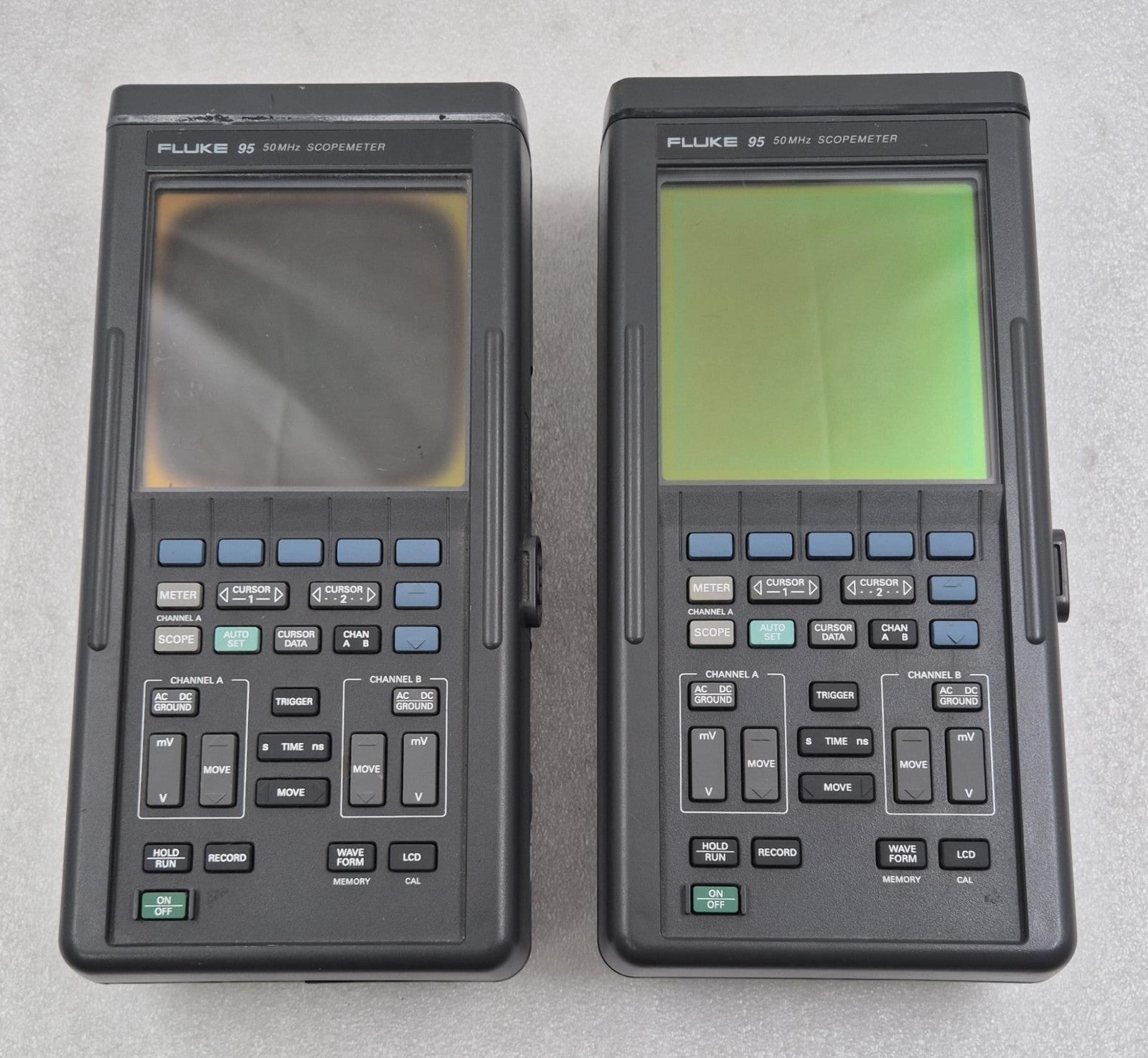 [LOT 2 PCS] PHILIPS FLUKE 95 50MHz SCOPEMETER 9444 000 95958 **FOR PARTS**