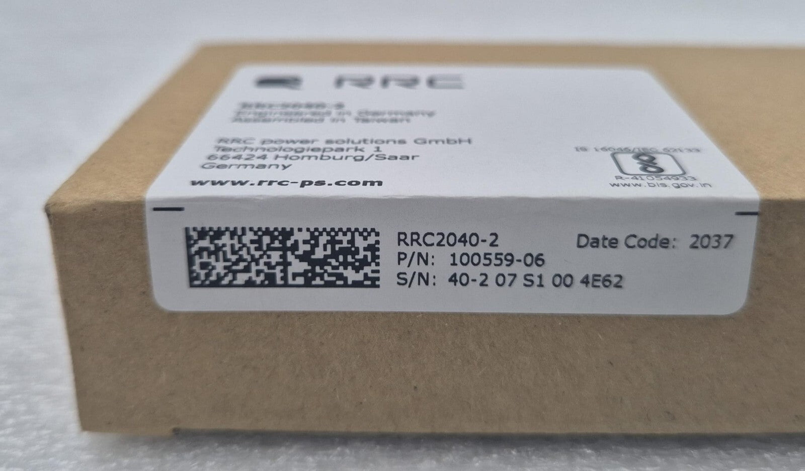RRC RRC2040-2 100559 Rechargeable Smart Battery Pack Li-ion 10.8V 6900mAh 74.5Wh