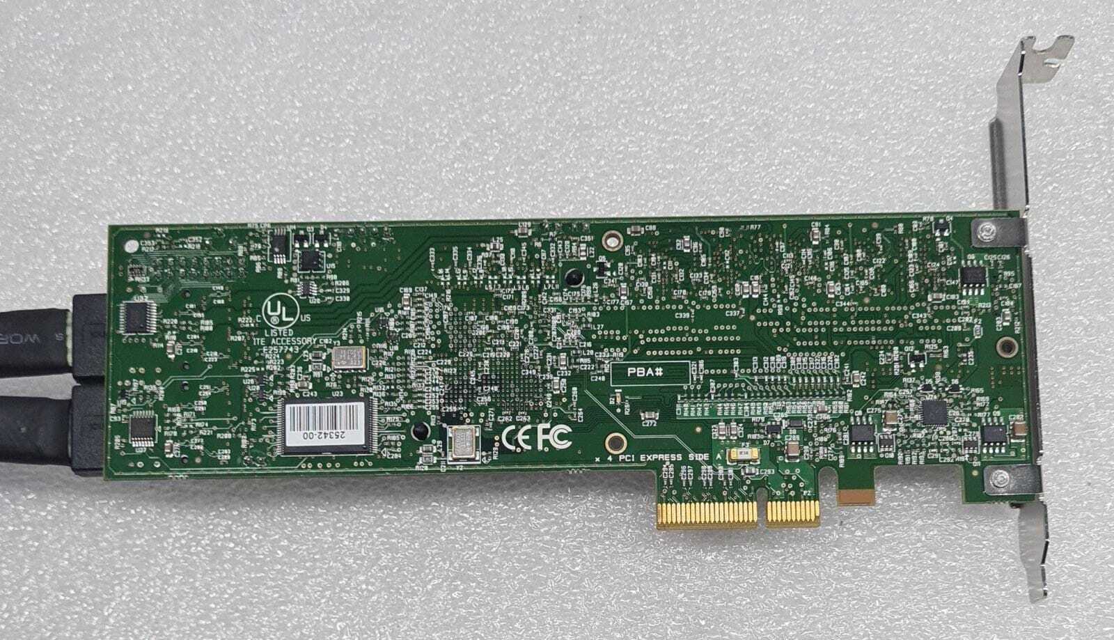 LSI L1-01116-05 500605B 8Port PCI Express SAS RAID Controller Card W/ D33289-003