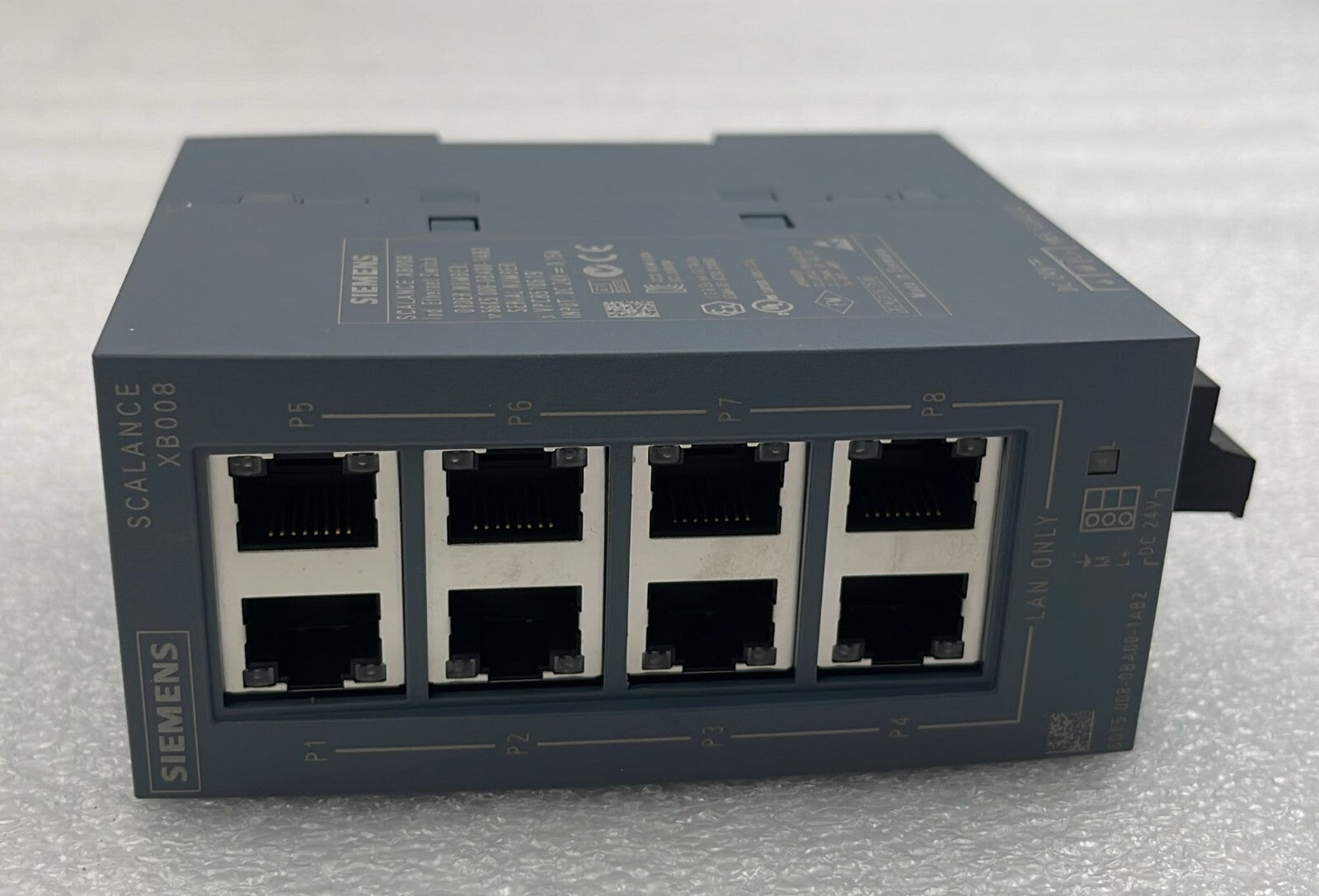 Siemens SIMATIC NET SCALANCE XB008 Enthernet Switch 6GK5 008-0BA00-1AB2 DC-24V