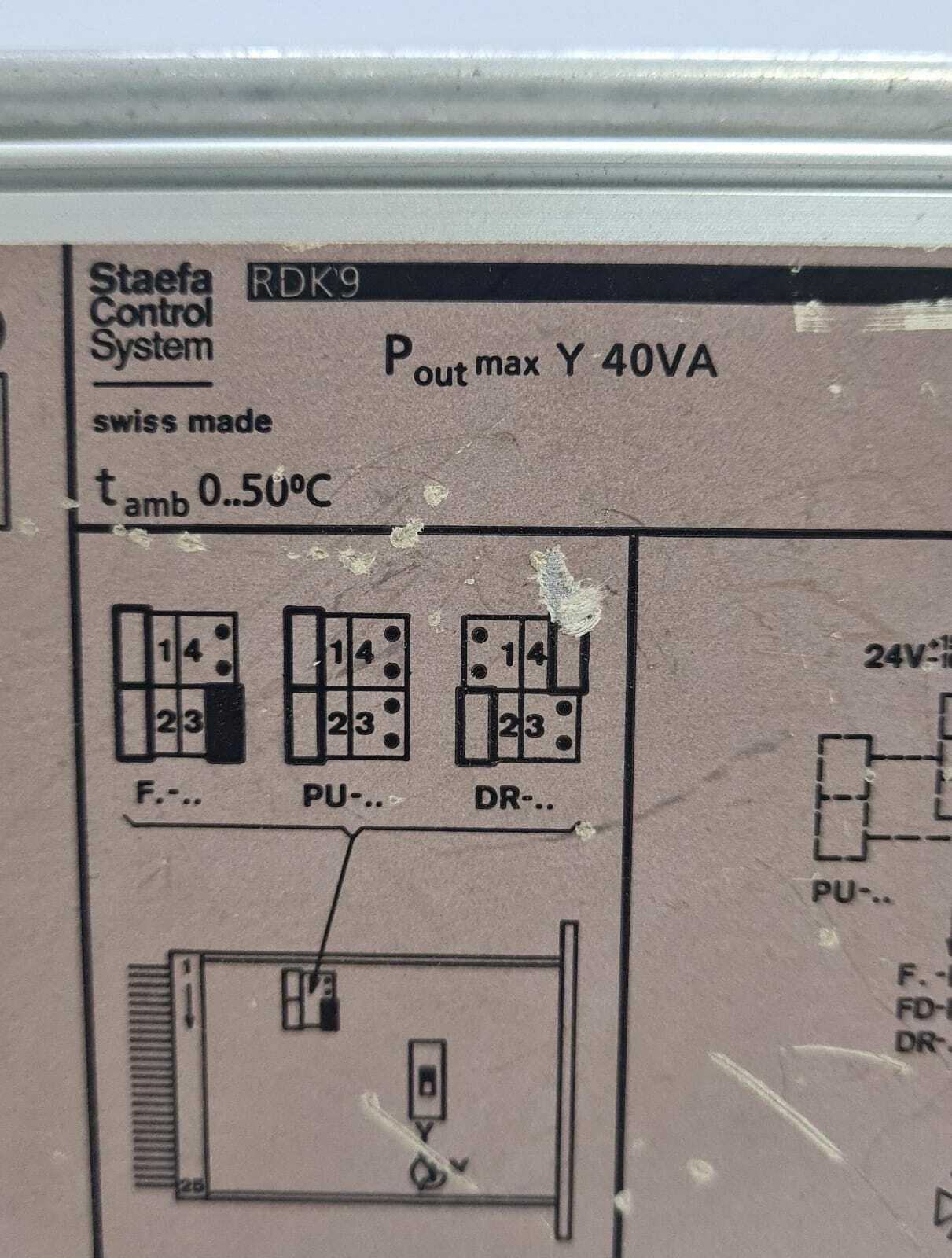 Staefa Control System Control Board RDK9 - FOR PARTS