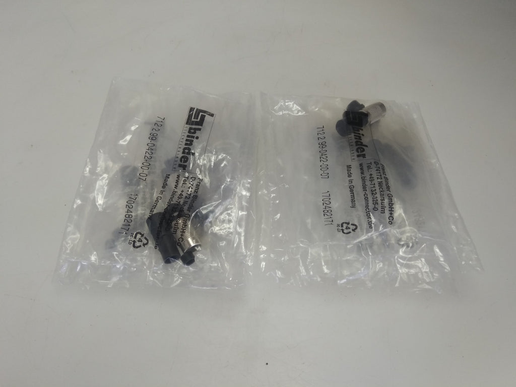 [LOT OF 10] Binder 99-0422-00-07 Series 712 Sub Miniature Circular Connector