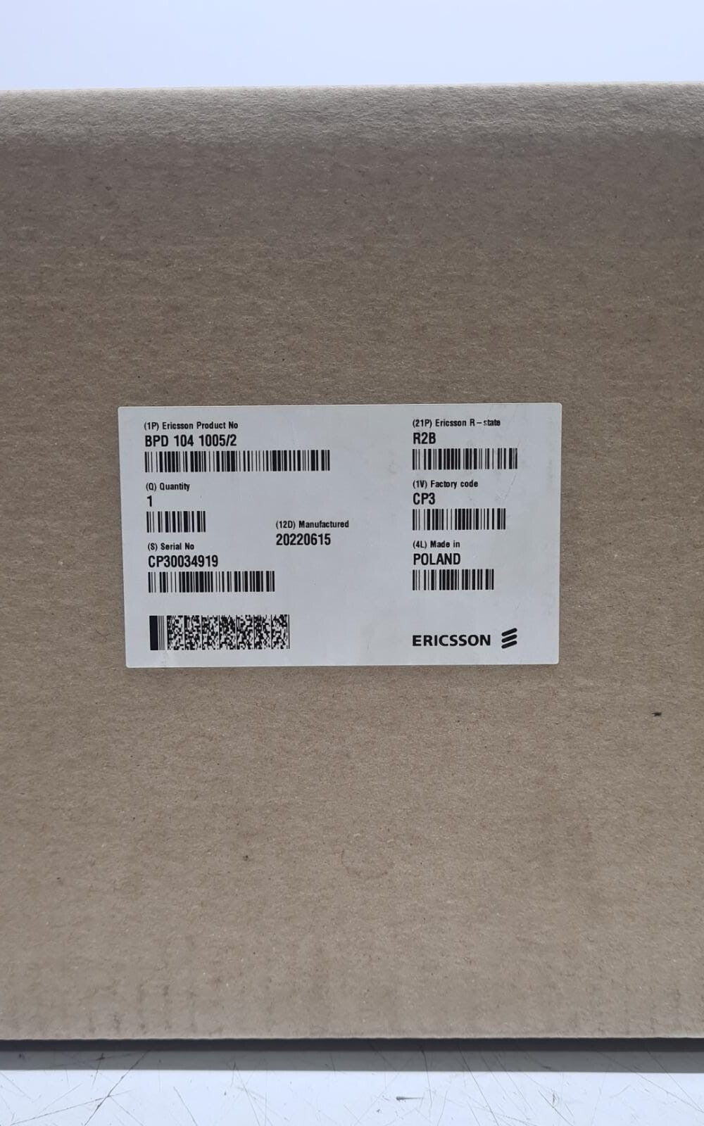 NEW SEALED - Ericsson BPD 104 1005/2 R2B CLIMATE UNIT ACTIVE COOLING