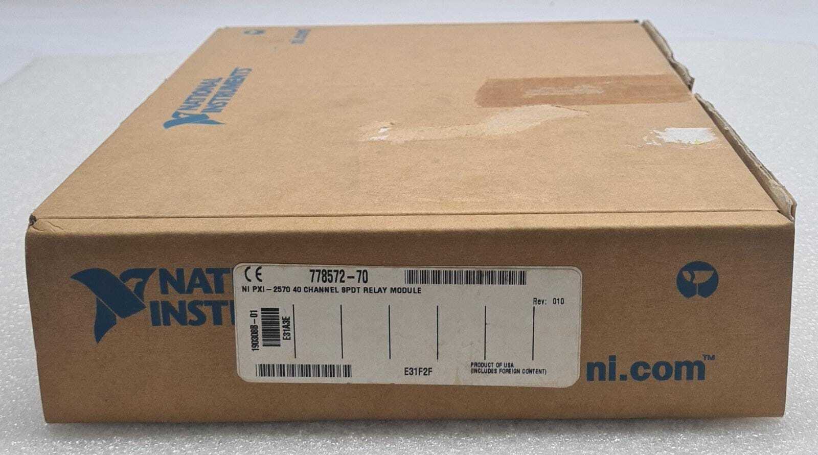 NEW - National Instruments NI PXI-2570 40 SPDT Relay Module Assembly 190308B-01