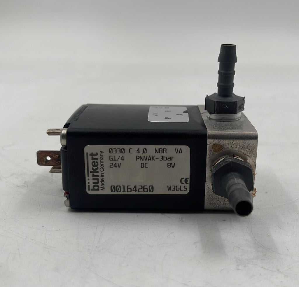 BURKERT 0330 C  4.0 FPM VA G1/4 SOLENOID VALVE 24V DC 8W